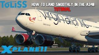 ToLiss A340 landing tutorial  How to land Tutorial #1