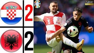 Croatia 2-2 Albania Euro 2024  Highlights & Goals 2024  Albania Goal 90+5 