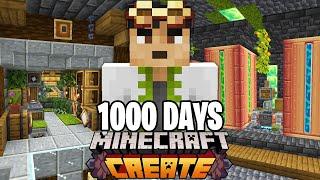 I Survived 1000 Days with the Create Mod in Hardcore Minecraft FULL MOVIE