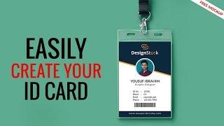 ID Card Design in Photoshop Tutorial  How To Make Professional Company ID Card  Maxpoint_Hridoy