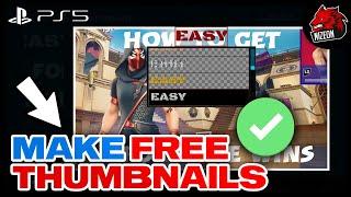 HOW TO MAKE A CUSTOM THUMBNAIL ON PS5 FREE & EASY