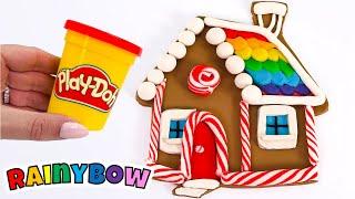 Create a Gingerbread House with Play Doh
