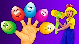 Finger Femaly Eggs Song  Suprise Eggs Song  Tutti Frutti Kids Songs