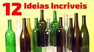 12 IDEIAS INCRÍVEIS de Artesanato com GARRAFA DE VIDRO