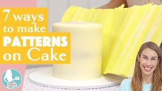 7 Ways to Make Patterns on Cakes British Girl Bakes