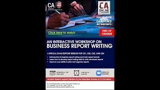 Business Report Writing  - 8 June 2022