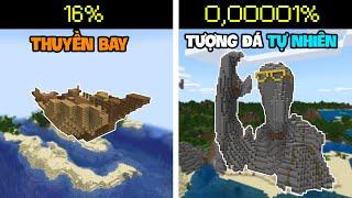 7 Công Trình QUÁI DỊ CỰC HIẾM Trong Minecraft - Bức Tượng Đá Tự Nhiên