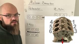 Motor-Mechanik Teil 1 Welche Motor-Bauarten gibt es und wie werden Zylinder nummeriert?