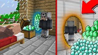 PORTAL SİLAHIYLA KÖYLÜLERİ SOYDUM  - Minecraft