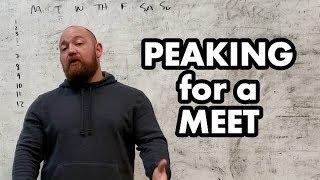 Peaking for a Meet - How to Schedule Your Training in the Last Weeks Before PowerliftingStrongman