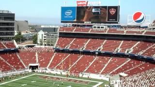 From sec 418 front row view of #LEVISSTADIUM