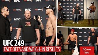 Full UFC 249 face offs and official weigh-in results  Ferguson v Gaethje Cejudo v Cruz