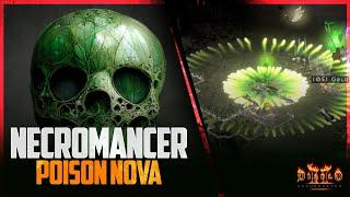 Diablo 2Resurrected Poison Nova Necromancer 125% FCR 75% FCR Pits and class guide *10000 dmg*