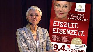 Gabriele Krone-Schmalz I Eiszeit - Eisenzeit I 29. April 2024 Rüdersdorf b. Berlin