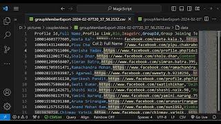 Javascript Facebook API Example to Extract Unlimited FB Group Members Info & Save it inside CSV File