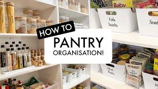 How to Organise Your Pantry PANTRY TOUR PLUS Small Pantry Storage Tips