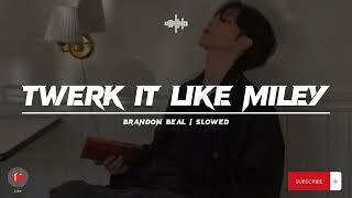 SLOWED Lyrics  Brandon Beal - Twerk It Like Miley