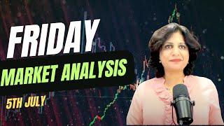 NIFTY& BANKNIFTY ANALYSIS WITH LOGIC & LEVELS II for 5th July II By Swapnja Sharmaa II