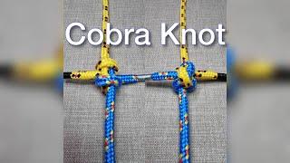 Cobra Knot.                        #knot #rope #loop #bend #cord #line #tourism #tie #camping #hitch