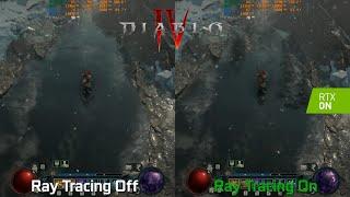 Diablo 4 Ray Tracing On vs Off - GraphicsPerformance Comparison  RTX 4080 4K