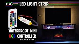 Color Changing Mini RGB Waterproof  Controller with RF Remote