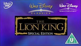 Opening to The Lion King Special Edition UK DVD 2003