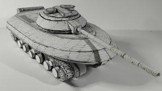 Building  Object 279 Soviet Prototype Heavy Tank #papercraft #fypシ