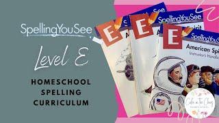 Spelling You See Level E Review  What Improvement We Have See Using This Spelling Program for Years