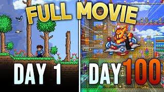 I Spent 100 Days in Terraria MASTER MODE... Heres What Happened.. MOVIE