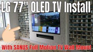 77 LG OLED Full Motion TV Wall Mounting