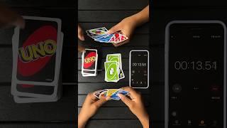 UNO Speed Challenge Fail  #shorts #uno #unogameplay #howtoplayuno