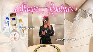 MORNING SHOWER ROUTINE  PRACTICING SELF CARE  skincare + body care + fave products