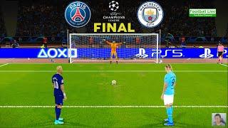 PSG vs Manchester City - Penalty Shootout  Final UEFA Champions League UCL  eFootball PES Gameplay