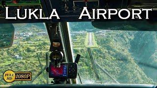 Lukla - Tenzing Hillary Airport . One of the most dangerous airports in the world. Himalayas Nepal.