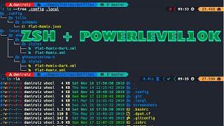 КРАСИВЫЙ ТЕРМИНАЛ ЗА 5 минут  ZSH LINUX TERMINAL  POWERLEVEL10K  ЗАМЕНА КОМАНД ЛИНУКС НА СОВРЕМЕННЫЕ