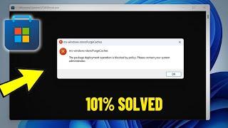 Fix Ms-Windows-StorePurgeCaches Error in Windows 11  10 - How Solve Microsoft Store purge caches 