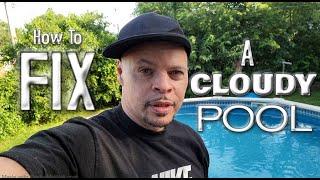 How to FIX a Cloudy Pool  How to Vacuum Pool using Siphon Method
