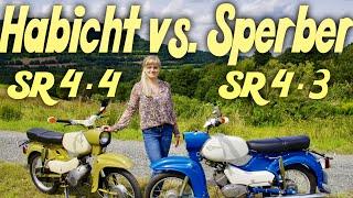 Simson Habicht SR4-4 vs. Sperber SR4-3 Vergleich Unterschiede Details Probefahrt Motorcycle Sound