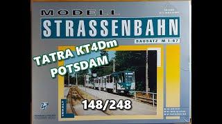 Straßenbahn Modellbau - Tatra KT4D Potsdam Doppeltraktion 148248