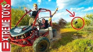 Backyard Mystery Creature Revealed? Go Kart Ride along with Ethan and Cole.