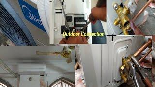 How To Install Air conditioner Ac Step by Step  Midea Ac install  Split Air conditioner Install