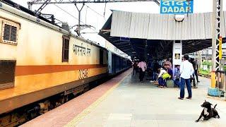 22221 Mumbai CSMT - Nizamuddin RAJDHANI Express Push-Pull Picks up Pace at Dadar Station