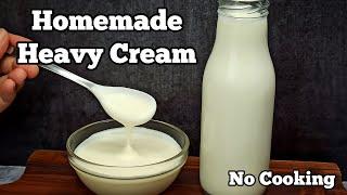 How to Make Heavy Cream from MILK at Home  Just 1 Ingredient