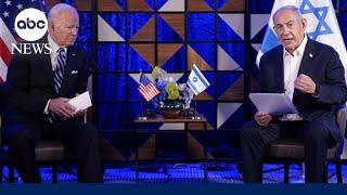 President Joe Biden speaks with Israeli Prime Minister Benjamin Netanyahu