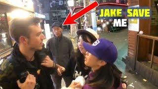 JAKE saves a girl from a creepy guy following her  Jake meets his fans