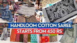 Pure Handloom Cotton Saree Market In Mumbai  Office Wear Saree  Shantidoot Cloth Market