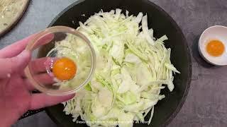 CABBAGE WITH ONIONS - The tastiest recipe ever 