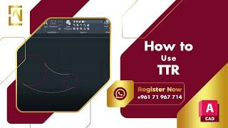 AutoCAD Tutorial - How to use TTR in CAD