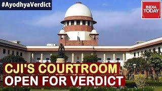 Ayodhya Verdict  CJIs Courtroom Opens Ahead Of Verdict All Stakeholders & Lawyers Present