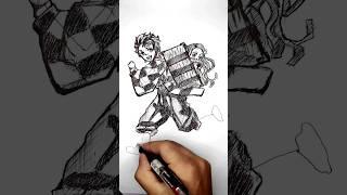 How  to  draw tanjiro  How to draw demon slayer characters